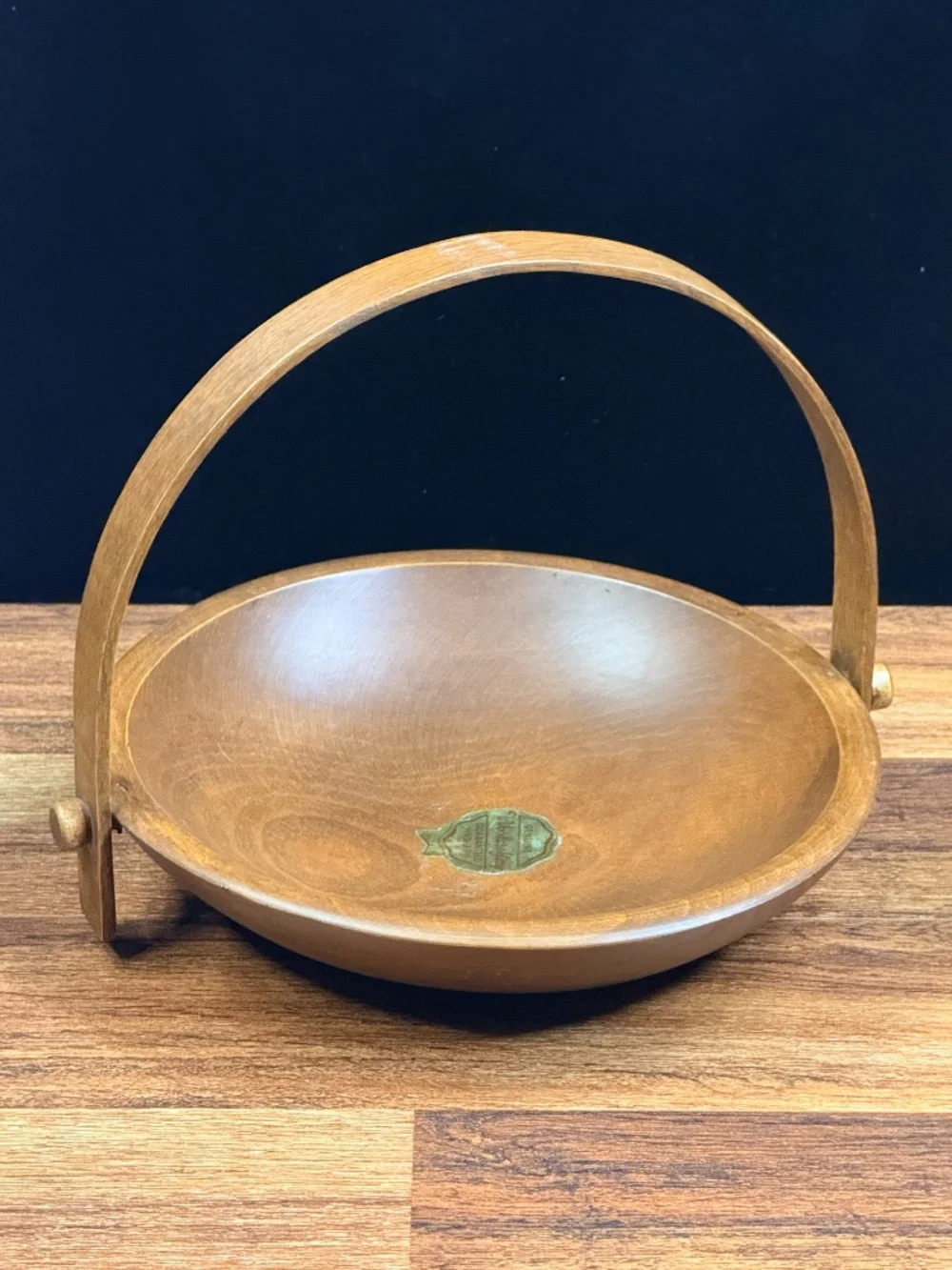 WOODCROFTERY Genuine Wood Salad Bowl with Handle